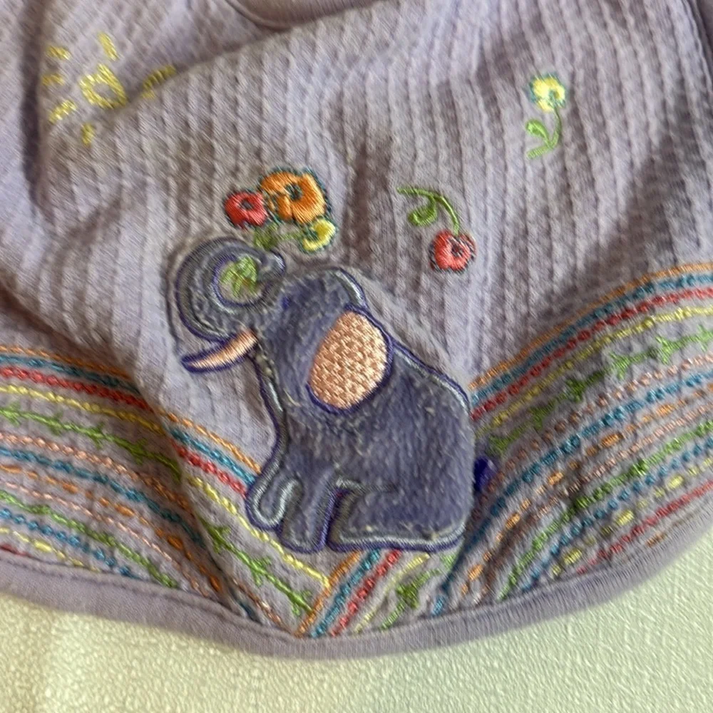 John Lennon baby bib‎ purple Y2K